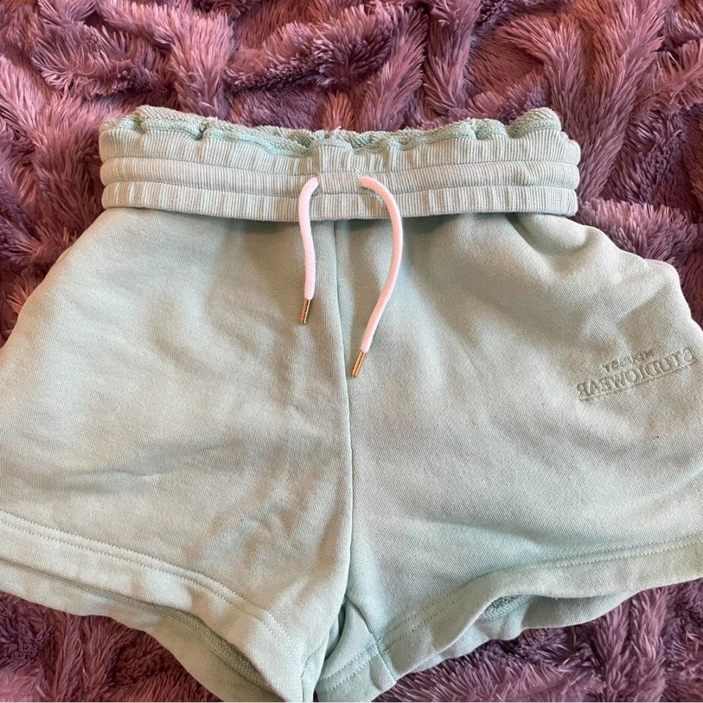 Mint sweatshorts